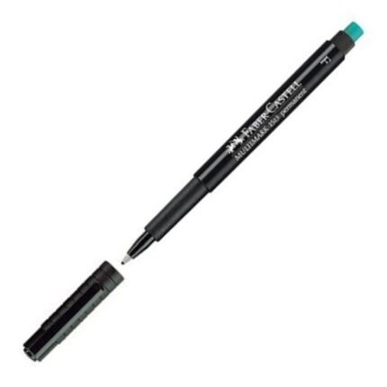 ΜΑΡΚΑΔΟΡΟΙ FABER CASTELL PERMANENT ΔΙΑΦΑΝ. FINE ΜΑΥΡΟ