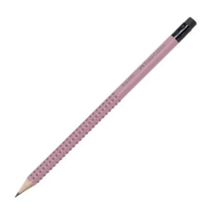 ΜΟΛΥΒΙΑ FABER CASTELL GRIP ΓΟΜΑΣ ΡΟΖΕ (Β)