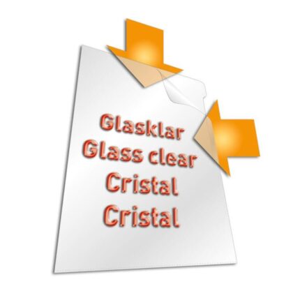 ΖΕΛΑΤΙΝΕΣ DURABLE Γ GLASS CLEAR 120mic (πακέτο 100τεμ.)