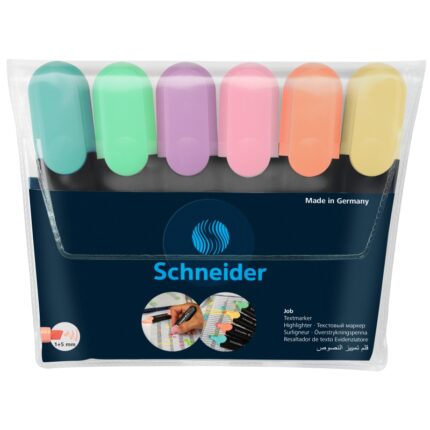 ΜΑΡΚΑΔΟΡΟΙ SCHNEIDER JOB ΥΠΟΓΡΑΜΜΙΣΗΣ PASTEL ΣΕΤ 6τεμ.