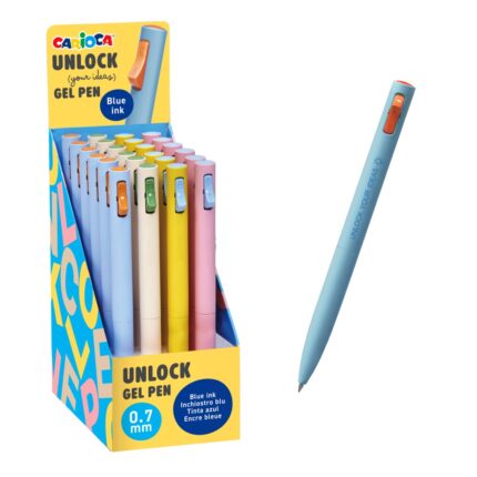 ΣΤΥΛΟ CARIOCA UNLOCK GEL stand 24τεμ.