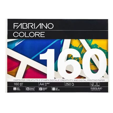 ΧΑΡΤΙ ΦΩΤΟΤΥΠΙΚΟ FABRIANO COLORE Α4 200gr NERO (100φ)